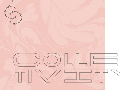 Collectivity art badge colorado springs contemporary goca los angeles marble pink