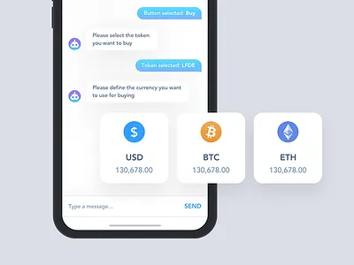 Ledgity Chatbot app blockchain bot chat cryptocurrency messanger mobile simple ui ux