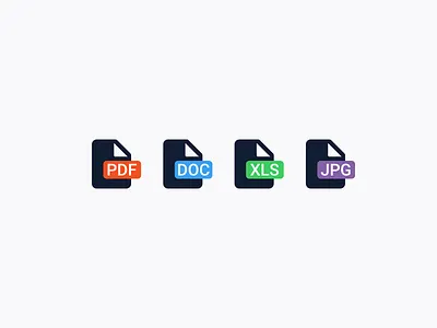 File format icons adobe doc document excel extension file format icon jpg pdf word xls