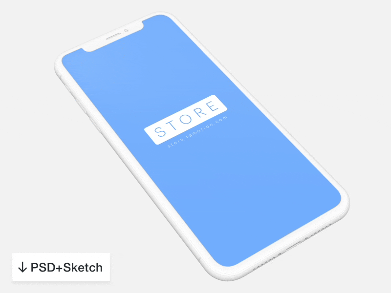 iPhone X Clay Mockup clay download free freebie iphone iphone x mock up mockup phone ramotion ui