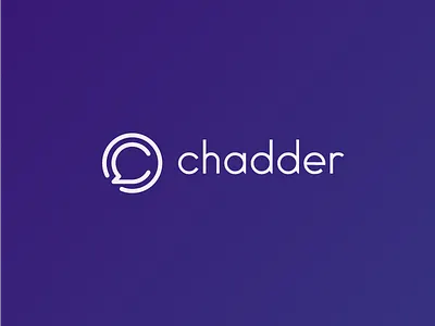 Chadder Logo app branding identity logo messaging