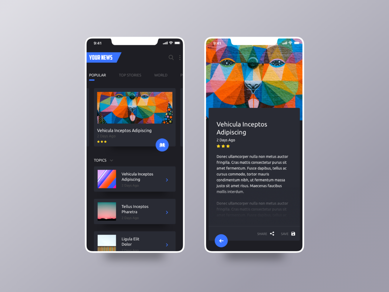 News App Concept app articles cards feed interaction ios iphone mobile news ui ux x