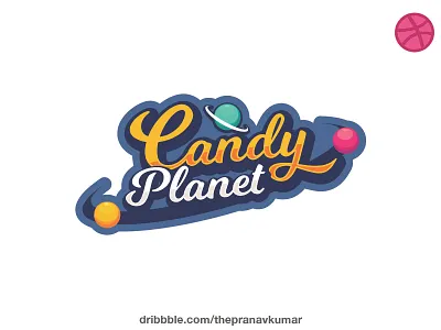 Candy Planet Logo branding logo