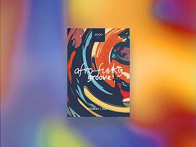 Zooo Barcelona - dj set poster africa afrobeat cover dj set funky grooves illustration music event poster print