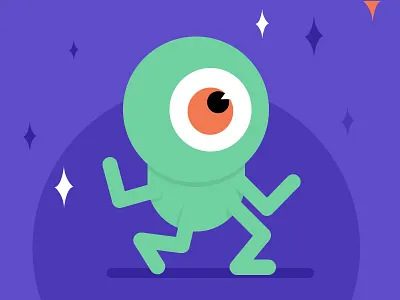 Dancing Alien figma graphiste illustration quickie vector webdesigner