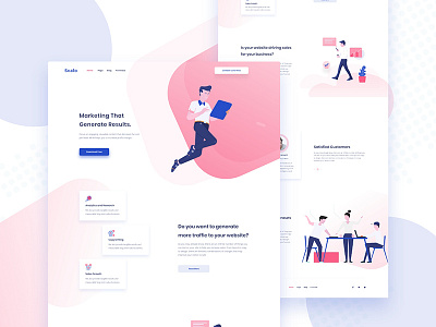 Scalo Marketing Landing page agency animation app business clean curve illustration landing page user interface website