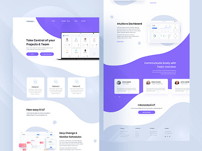 Landing Page color creative design gradient hashan landing page ui ux web