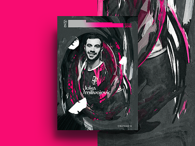 Luka Milivojevic artwork design graphic illustration luka milivojevic poster russia 2018 serbia world cup