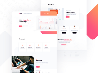 Code Apps Website design homepage rwd ui ux web webdesign website