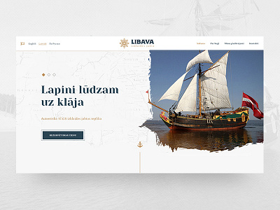 LIBAVA grunge libava sea web design web interfaces website yacht
