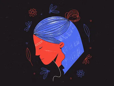 Tine character design girlfriend illustration