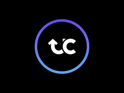 Up + Coming Podcast Logo arrow branding design designers gradient logo podcast up and coming