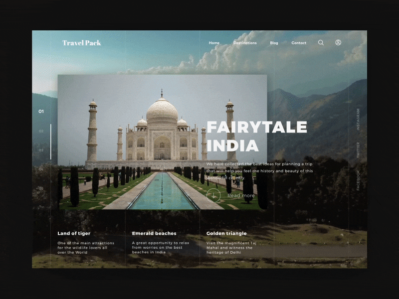 Travel platform flight train ticket website gif interaction search app travel booking web site traveling clear design web interface animation yalantis