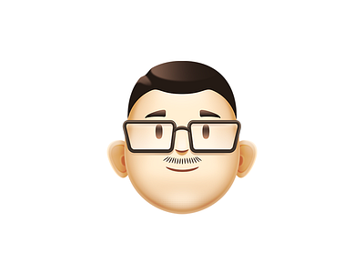 Lil Head brows cyborg eyes glasses hair head little mustache vagina