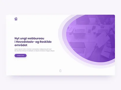Web agency landing page agency app design front home landing page ui web