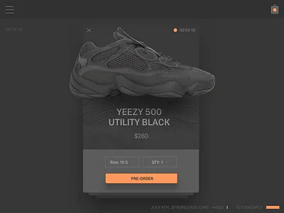 Yeezy 500 - Product Card - 002 adobe cc cs6 futuretomorrow product card sketch yeezy yzy