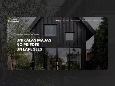 Vital Houses architecture architecture logo architecture website logo design web design web interfaces website