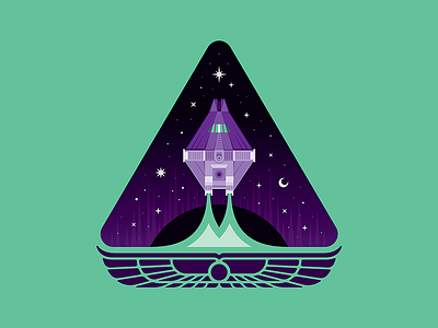 The Narcissus (Alien) alien badge blue origin cosmos nasa outer space rocket space spacecraft spaceship spacex weyland yutani