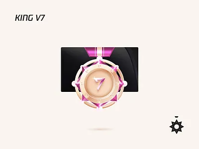 05 - Medal V7 diamond gold grade icon luxury medal rose vip