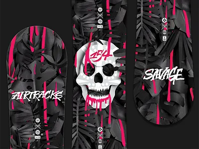 Savage | Airtracks snowboards 17/18 calligraphy handmade papercraft photography snowboards