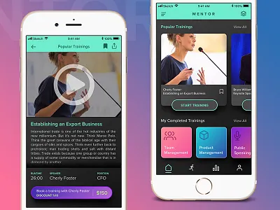 Mentor App app career ios mentee mentor mobile ui