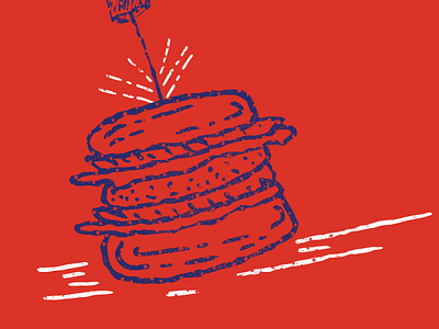 USA burger chill design distressed drawn food grunge hand july retro usa vintage