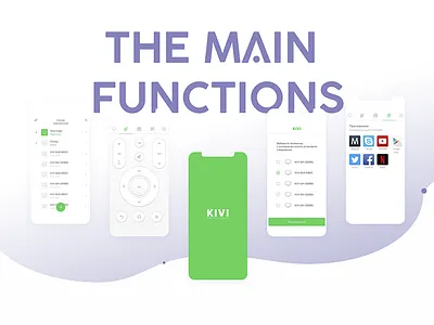 Kivi Remote #1 case design kivi mobile app mobile design smart tv ui design ux design
