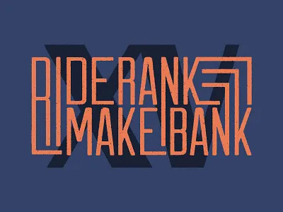 Make Bank Tee apparel design lettering t shirt t shirt design typography