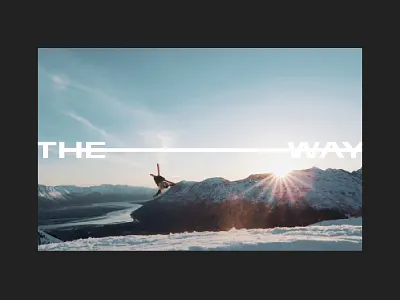 The Way art direction bartlett creative brand design branding colorado denver design skiing design travis bartlett typography video