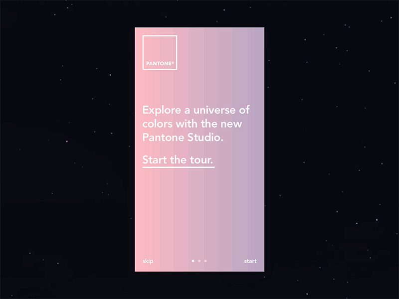 Onboarding – Daily UI #023 animation color dailyui onboarding ui