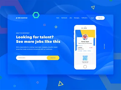 website : job3 interface jobs list ui ux web website