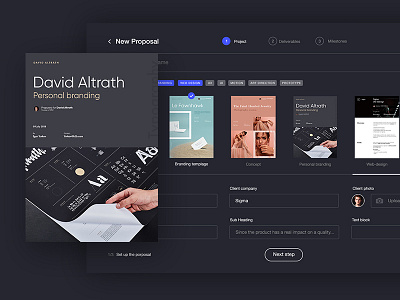 Sigma — a tool for designers [Day 1] 30 days challenge create proposals creative impress it product product design proposal generator proposals sigma ui ux