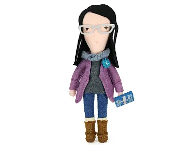 Moo Doll #154 doll employee felt game of thrones gift glasses got portrait