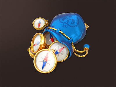 June's Journey / Compasses 3d game development icons junes journey ui user interface