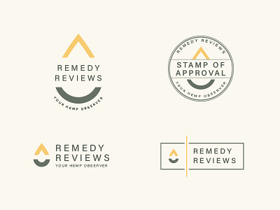 Remedy Reviews Logo Lockup branding cannabis cbd hemp identity logo marijuana