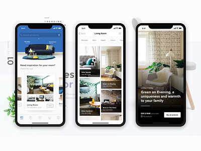 Mobile App to Sell Furnitures based on Inpiration Room android app clean furniture inspiration ios mobile room