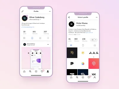Instagram Profile app concept design instagram interface page profile social ui user ux
