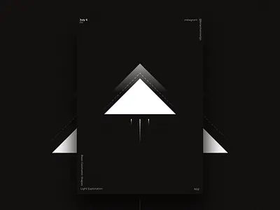 Basic Geometric Shapes Light Exploration - 2 dark geometric gradient grunge light noise shapes