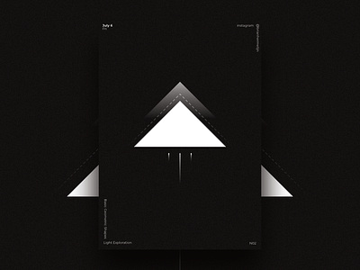 Basic Geometric Shapes Light Exploration - 2 dark geometric gradient grunge light noise shapes