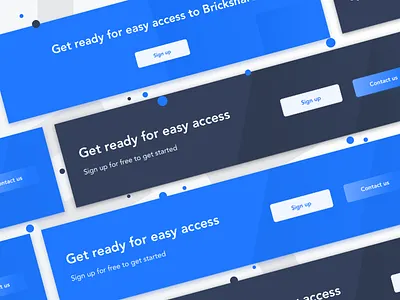 Sign Up Banners part 1 banner brickshare construction contactus property signin signup ui web