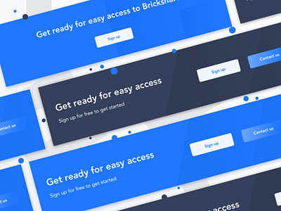 Sign Up Banners part 1 banner brickshare construction contactus property signin signup ui web