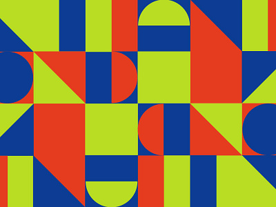 Brand identity exploration basic shapes bold branding bright geometric illustrations mixed styles pattern serif