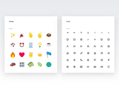 Emojis and icons Color and text - Spotangels Design System design system emoji emojis guide guidelines icons style guide ui elements ui guide ui style