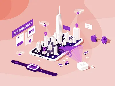 App Emergency app design app emergency art geex arts illustration