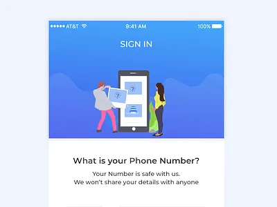 SignIn Screen animation app branding design flat icon illustrations logo ui ux vector web