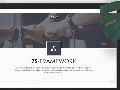 7s Framework PowerPoint Template branding brandingstrategy corporatebranding corporatedesign design download googleslides keynote presentations presenting