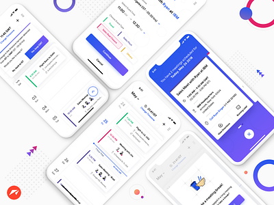Smart Calendar for Travelling Salespeople calendar interaction meetings planner smart ui ux