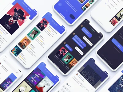 Reading App - Update app book chat comment ebook ios menu modern onboarding read reading