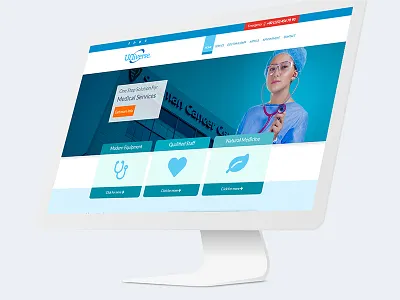 Hospital - Landing Page 3/3 design health home page hospital insurance medical ui ux web