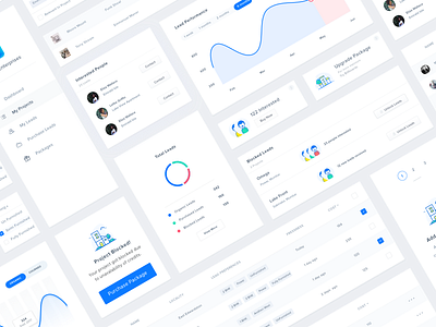 Dashboard UI buttons chart dashboard graph icons illustrations kit menu report table ui user